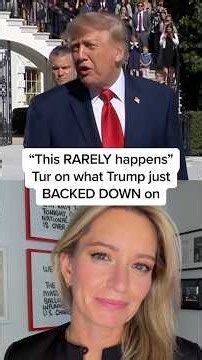 'This RARELY happens': Tur on what Trump just BACKED DOWN on