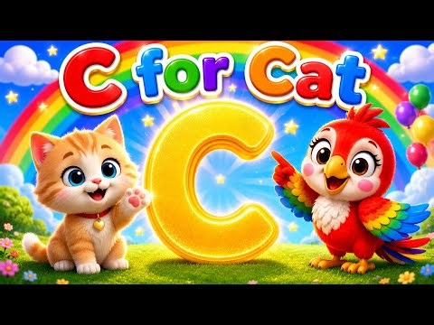 🐱 C is for Cat | Learn Letter C Sounds | ABC Phonics for Kids(‪@LittleStarKidsLearningHub‬ )