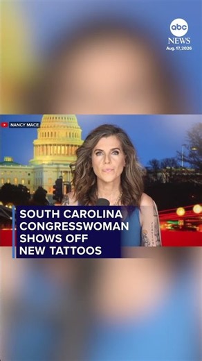 South Carolina congresswoman shows off new tattoos