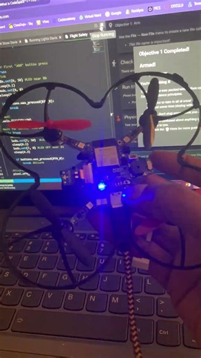 Coding a CodeAIR Drone from Firia Labs using Python. #FiriaLabs