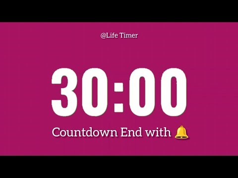 30 Minute Countdown Timer ⏳ | Ends with Bell 🔔 | Focus & Study #countdown 