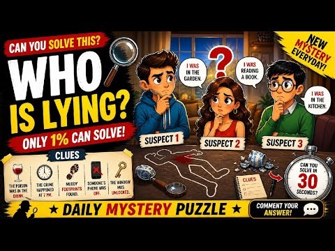 Only 1% Can Solve This Mystery | Spot the Liar 🧠 #live #puzzles