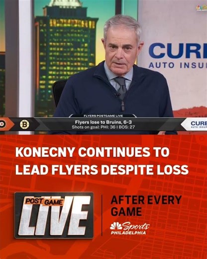 Despite the loss, Travis Konency continues to lead the Flyers 👀