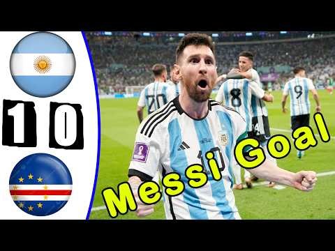 هدف ميسي اليوم -- مباراه الارجنتين و الراس الاخضر 1-0
