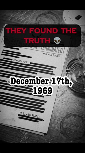 Void Whispers on Instagram: ""We are not alone." On December 17th, 1969, the US government officially shut down "Project Blue Book," ending their public investigation into UFOs. They said the skies were safe. But historians say thousands of case files are still missing or highly classified. Did they stop looking, or did the investigation just go underground? 🛸🤫 Do you trust the official story? Tag a conspiracy theorist! 👽 #reels #conspiracy #ufo #aliens #projectbluebook #creepy #history #cove