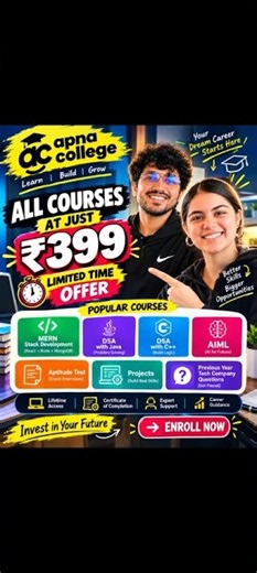🔥 Apna College Batches at Just ₹399 😱 | SigmaX, Alpha Plus, Delta & Prime Courses 🎯 #apnacollege