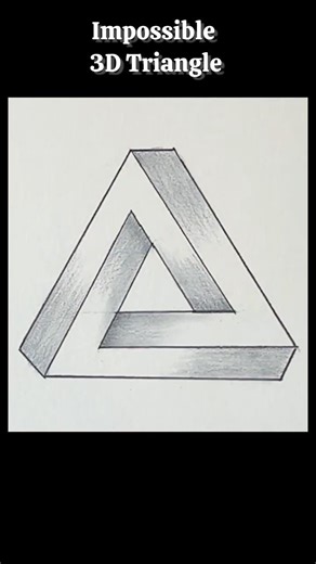 How to Draw an Impossible Triangle (3D Illusion)