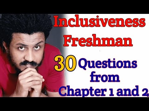 Inclusiveness Chapter One and Two | Question and Answers | From Mid Exam Of Different Universities