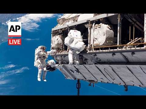 LIVE: NASA and ESA astronauts conduct spacewalk outside International Space Station