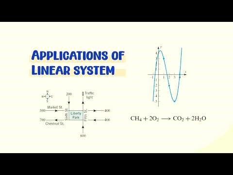 Linear Algebra | Applications of Linear system | ANU