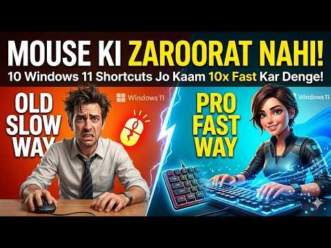 Windows 11 Shortcuts 10x Faster Work! 🚀 Hinglish #windows