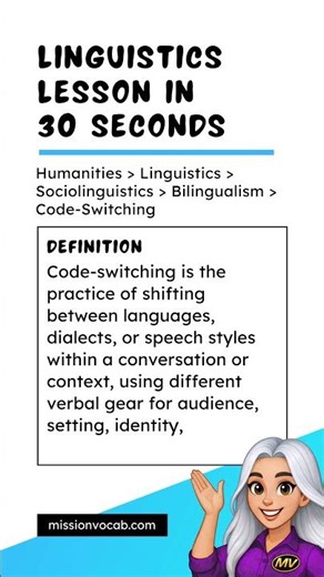 Code Switching: Talking Differently