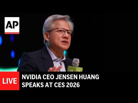LIVE: NVIDIA CEO Jensen Huang speaks at CES 2026