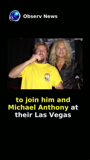 Sammy Hagar Extends Olive Branch to David Lee Roth After Tour Cancellations