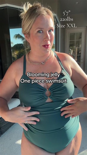 One-Piece Swimsuit by Blooming Jelly for Tummy Control
