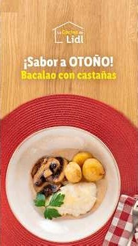 Bacalao con crema de castañas 🐟🌰 #shorts