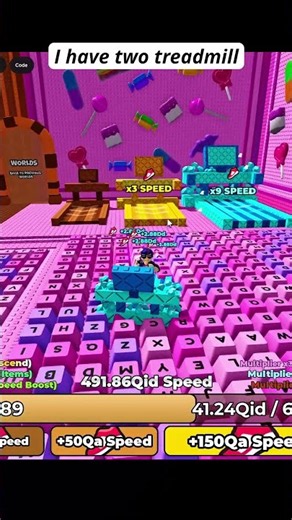 I got two treadmill both are gifted | Roblox | speedkeyoard| #roblox #speedkeyboardescape