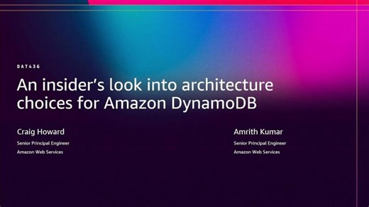 AWS re:Invent 2025 - An insider’s look into architecture choices for Amazon DynamoDB (DAT436) | Rasik S.