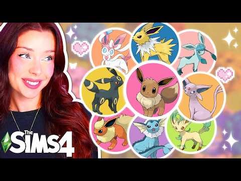 Each Home is a Different EEVEELUTION in The Sims 4
