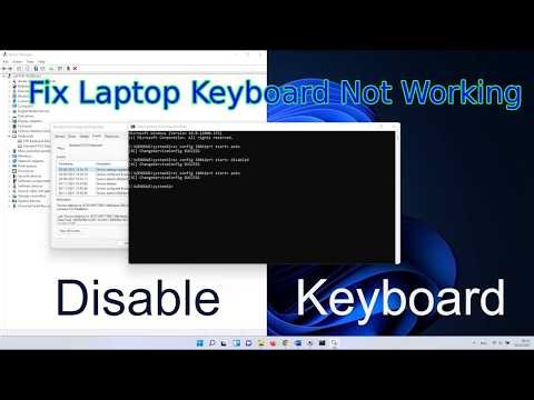 How to Eanble Laptop Internal Keyboard with This Command "sc config i8042prt start auto",