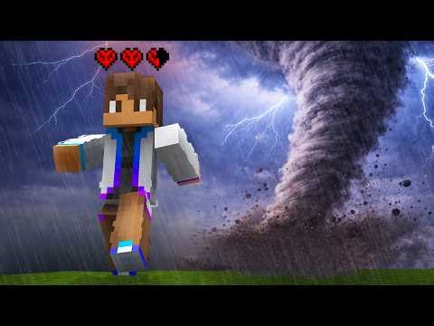 Surviving 100 Days of Realistic Weather in Hardcore Minecraft