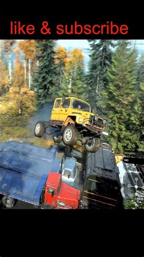 Failed to Land on the Ramp! 😱🚛#snowrunner #truck #gaming #gameplay #offroad #shorts #beamngdrive