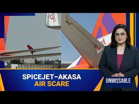 SpiceJet And Akasa Aircraft Collide At Delhi Airport During Taxiing