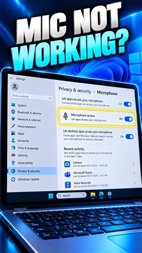 Mic Not Working on Windows 11? Fix It FAST!