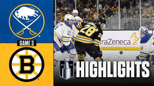 Sabres vs. Bruins | NHL Playoff Highlights | Game 3 | April 23, 2026