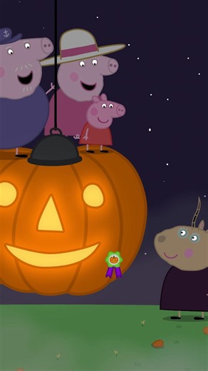 That's one way to win a pumpkin contest 🎃 Peppa Pig is now playing on Netflix!
