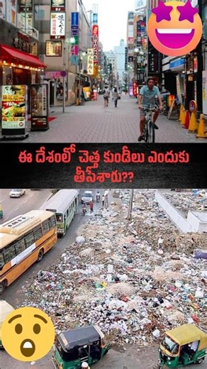 TeluguFacts | ఈ దేశంలో చెత్త కుండీలు ఎందుకు తీసేశారు?#telugufacts #telugu #japan #shorts