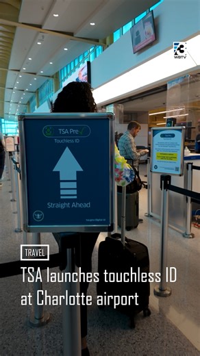 WBTV News on Instagram: "@americanair members with TSA PreCheck traveling through @cltairport can now use touchless ID. Now available at CLT Security Checkpoint 2, the program allows eligible members to pass through security without presenting a boarding pass or physical ID. The new system is designed to streamline security for travelers at more than 15 selected airports. 🔗 in bio for more information!"