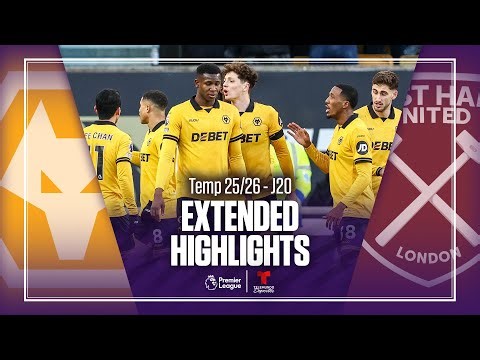 Wolves vs. West Ham | Highlights Premier League | Jornada 20 | Telemundo Deportes