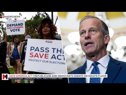 🇺🇸 SAVE America Act 🗳️ Senate Debate on Banning Illegal Alien Voting in American Elections [LIVE]