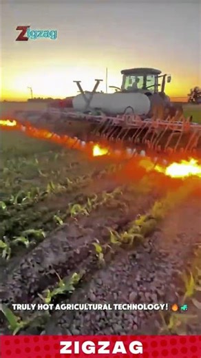 Genius Farming Tools & Machinery: Flame Weeding System for Precise Organic Weed Control