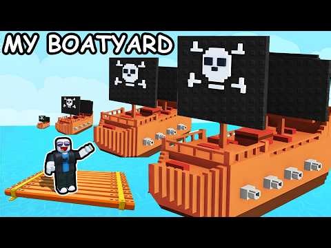 building MOST EXPENSIVE Boat Yard in Roblox...