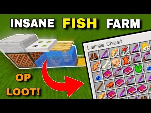This Fish Farm Gives INSANE OP Loot… (Minecraft)