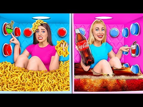 1000 Mystery Buttons Challenge Only 1 Lets You Escape | Funny Situations by Multi DO Food Challenge