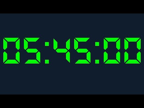 5 hours 45 minutes Timer Digital Countdown Digital