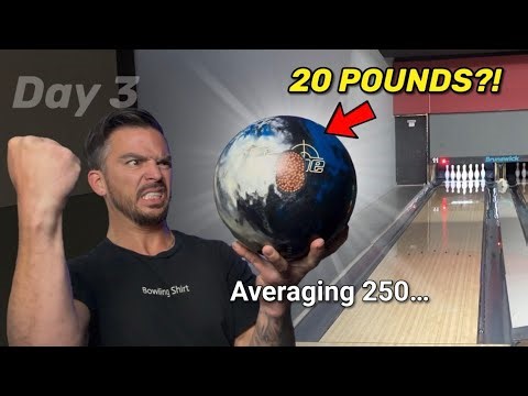 Trying to bowl the first 300 with a 20LB Bowling Ball - Day 3