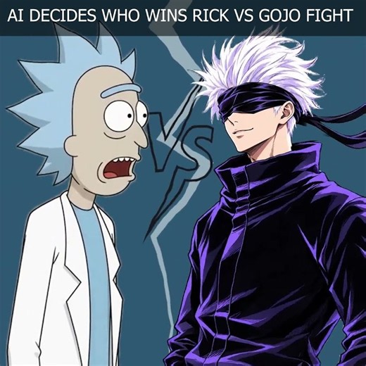 I Asked 4 AI... Who Wins? 🤖🔥 | Rick vs gojo | #rickandmorty #jujutsukaisen #rick #gojo