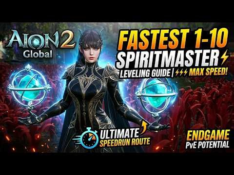 Fastest 1–10 Leveling Guide for Spiritmaster! ⚡ | AION 2 Global