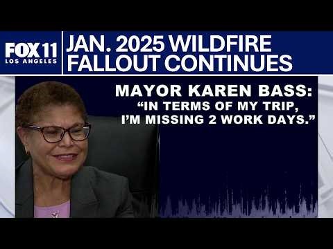 Recorded call with Karen Bass resurfaces as dispute grows over fire warnings