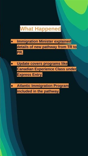 New Canada TR to PR Pathway Update