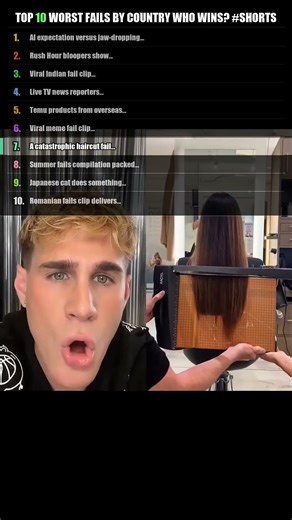 Top 10 Worst Fails By Country 😱 Who Wins? #shorts