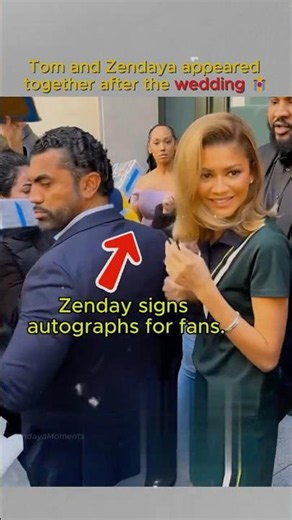 Tom and Zendaya appeared together after the wedding 😭#zendaya #tomholland