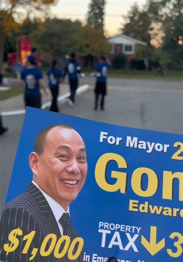 Edward Gong volunteers thank you — Toronto mayoral campaign