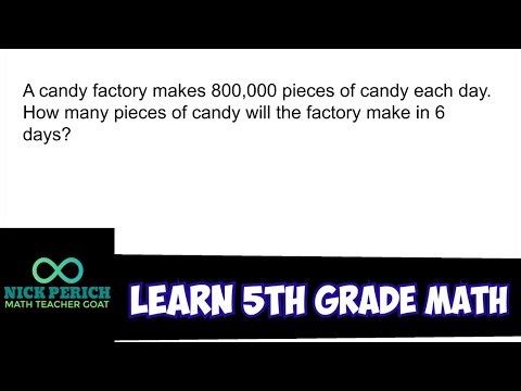 Learn 5th Grade Math - Word Problem Where You Multiply 6 x 800,000