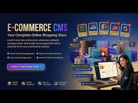 E-Commerce CMS Website Build & Manage Your Online Store with Admin Panel & Payments.