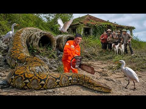Giant Python Attacks Abandoned Village | Dangerous Rescue Shocks Everyone